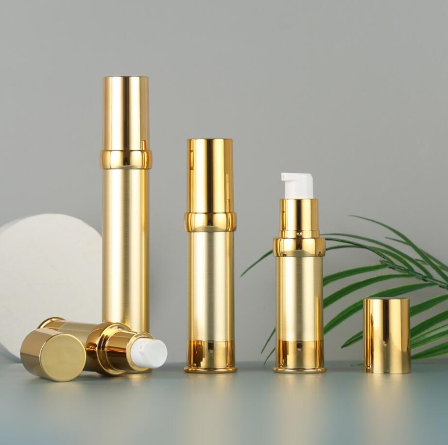 Essence Serum Toner - Botol airless emas 30ml untuk serum/krim