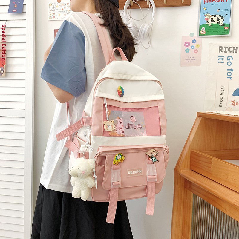 Korean Student Lifestyle - Tas Ransel Komputer Gaya Korea Kapasitas