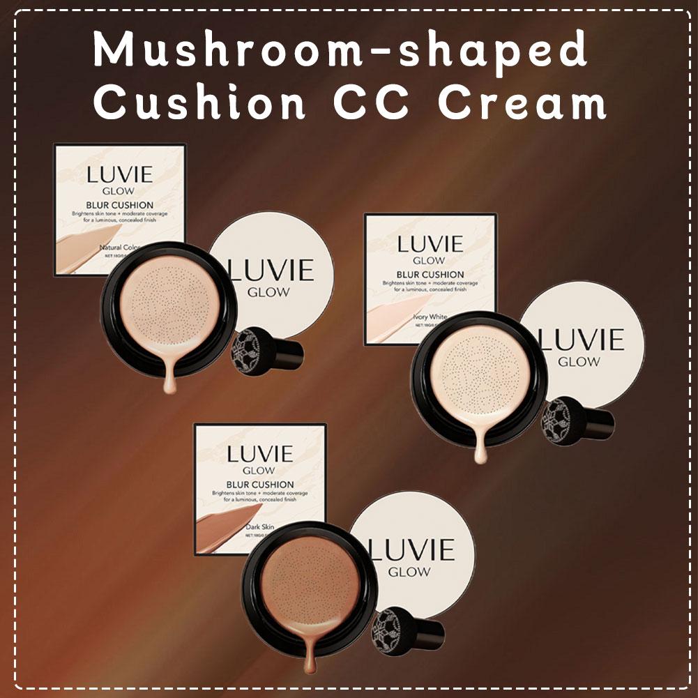 LUVIE GLOW Mushroom Head Cushi - Bb Cushion Korean ulasan dan harga
