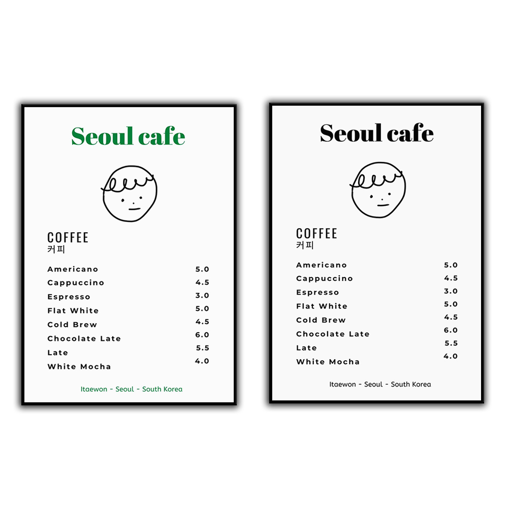 Seoul Cafe Poster Digital ceta - South Korea Lifestyle ulasan dan harga