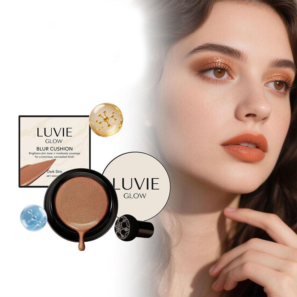 LUVIE GLOW Korean Mushroom Puf - Bb Cushion Korean ulasan dan harga